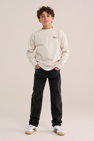 WE Fashion, BLUE RIDGE - T-shirt à manches longues - beige