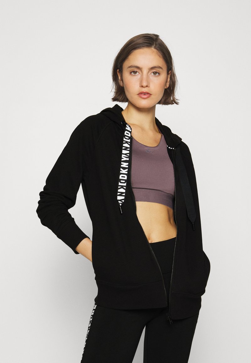 dkny zip hoodie women's
