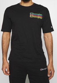 Champion Triko s potiskem - black