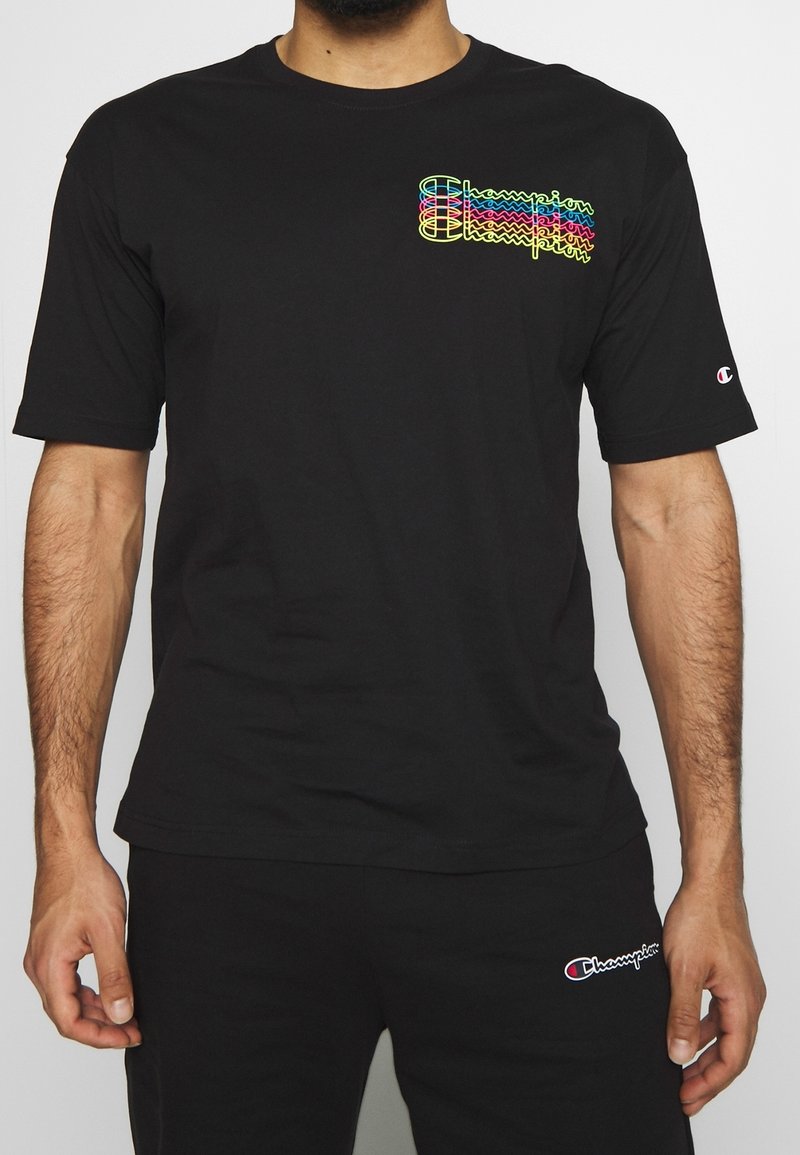 Champion Triko s potiskem - black
