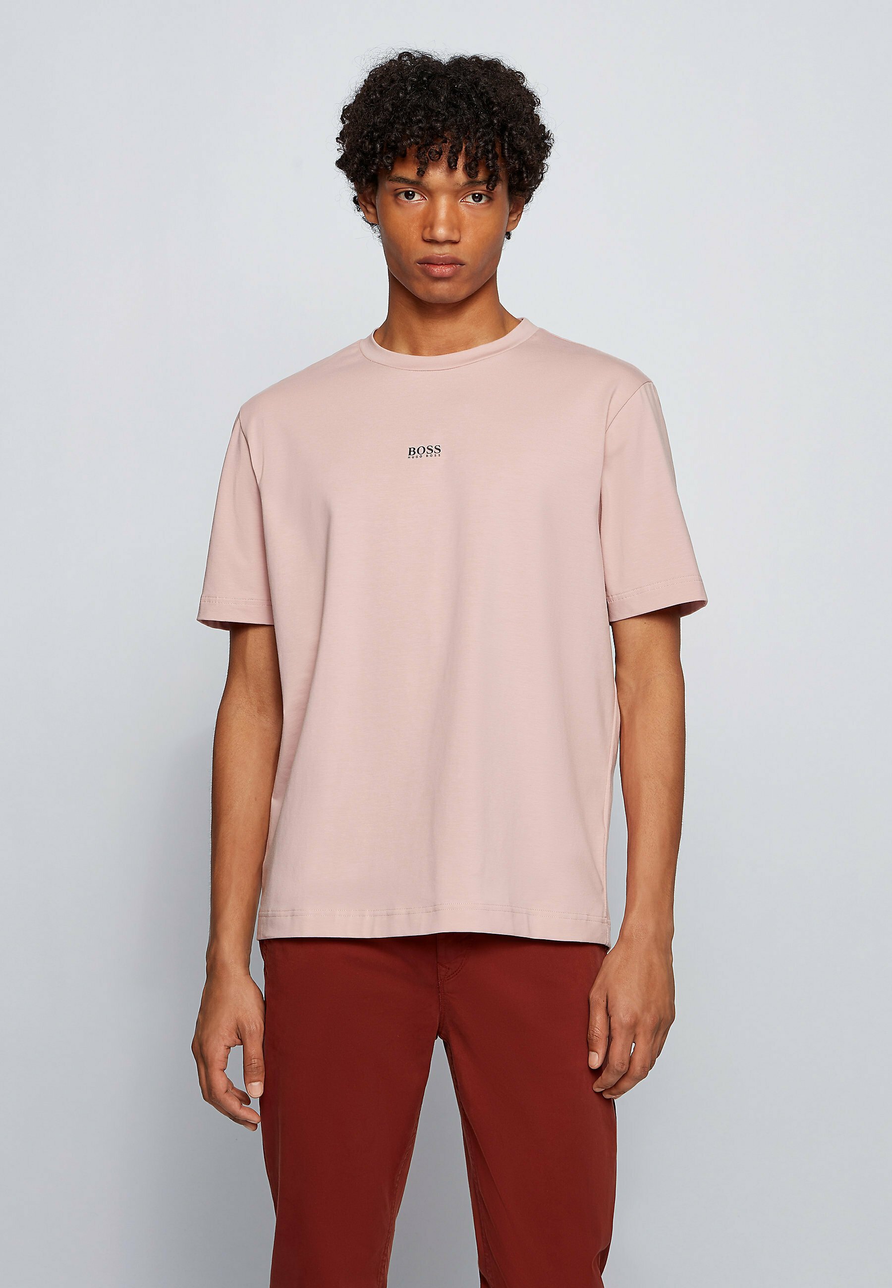 BOSS TCHUP - T-Shirt print - light pink/rosa