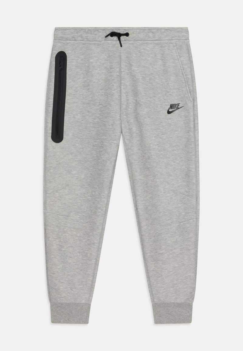 Nike Sportswear TECH FLC - Jogginghose - dark grey heather/black/grau ...