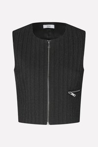 NELLY - Strukirani kaput - black