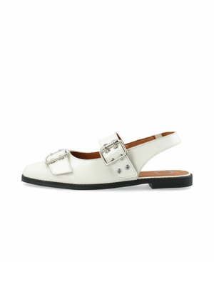 Slingback ballet pumps - off white