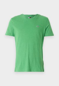 Tommy Jeans JASPE SLIM TEE - Pamata T-krekls - coastal green htr