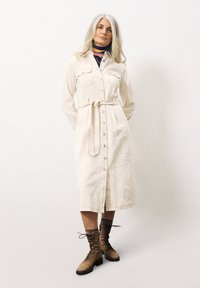 FRNCH CLOTILDA - Spijkerjurk - creme