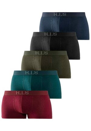 HIPSTER 5 PACK - Boxer Briefs - petrol bordeaux  schwarz  olivgrün navy