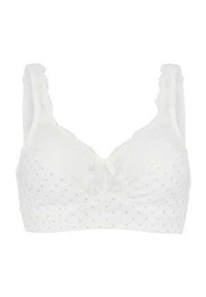 T-shirt bra - white floral