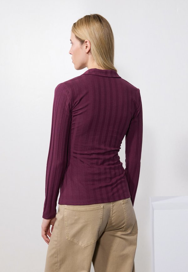 Long sleeved top - dark purple3