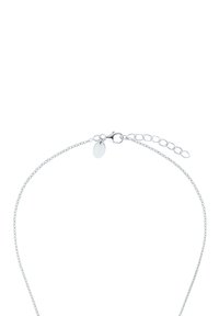 Collana in argento con chiusura a moschettone e lunghezza regolabile con un piccolo ciondolo. Maglie sottili e delicate, con una finitura lucida.