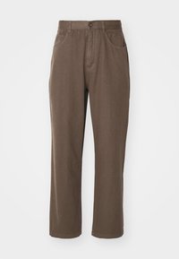 OPEN HEM BAGGY PANT - Jean baggy - truffle