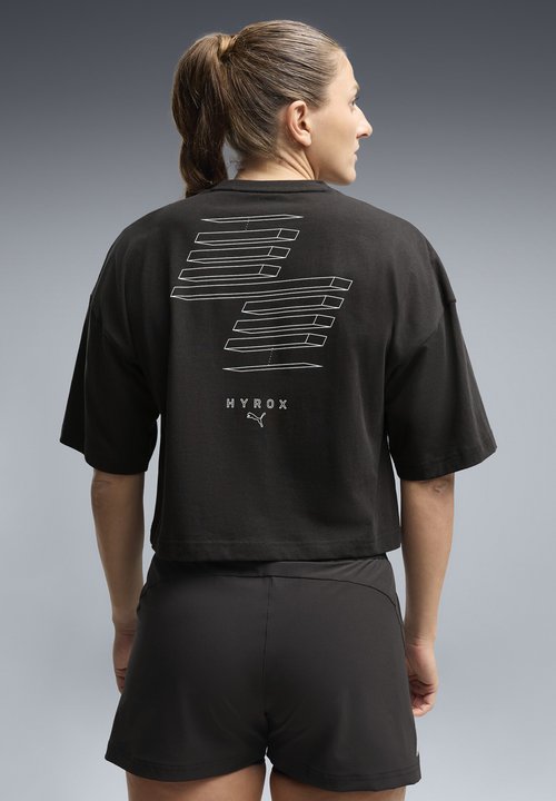 PUMA X HYROX CROPPED LIFESTYLE TEE - Top black — photo 3