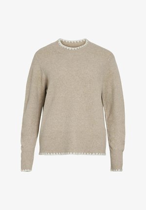 VILA Pulover - natural melange