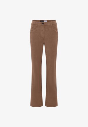 Cecil, HIGH WAIST BOOTCUT HOSE IM SLIM FIT - Jean droit - earthy taupe