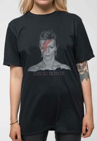 Paradiso Clothing DAVID BOWIE ALADDIN SANE PROFILE UNISEX - Print T-shirt - black