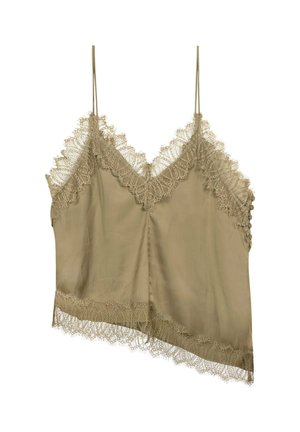 Luisa Cerano, LUISA CERANO SATIN-LINGERIE-TOP - Top - salbei