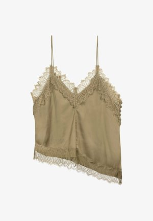 Luisa Cerano, LUISA CERANO SATIN-LINGERIE-TOP - Top - salbei