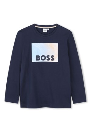 BOSS Kidswear JUNIOR LONG SLEEVE - Ilgarankovis viršutinės dalies drabužis - navy