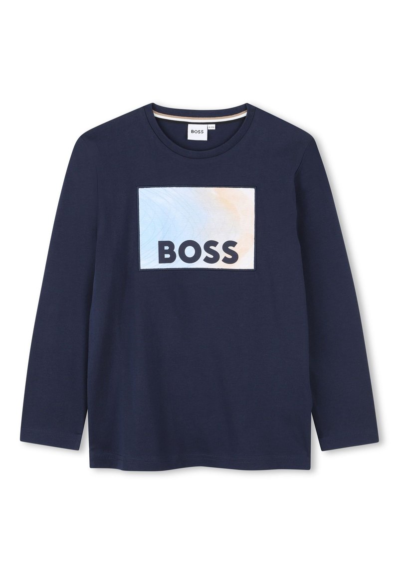 BOSS Kidswear JUNIOR LONG SLEEVE - Majica z dolgimi rokavi - navy