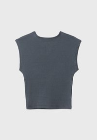 Stradivarius STUDDED WITH SLEEVES - Top - dark grey