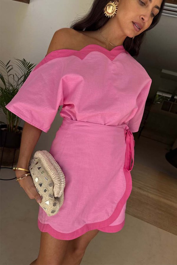 SCALLOP MINI JASPRE - Mini skirt3