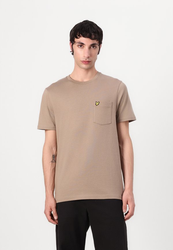 POCKET - Basic T-shirt - desert taupe