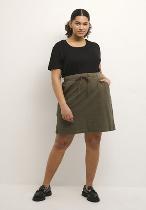 A-line skirt - grape leaf