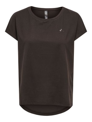 ONLY Play, ONPAUBREE LIFE ON SS BAT LOOSE TEE NOOS - Обикновена тениска - chocolate torte