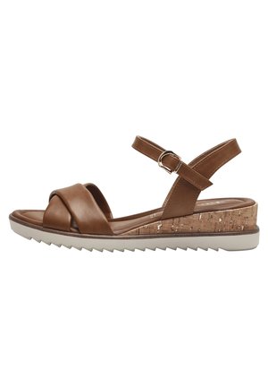 Tamaris Platform sandals - cognac