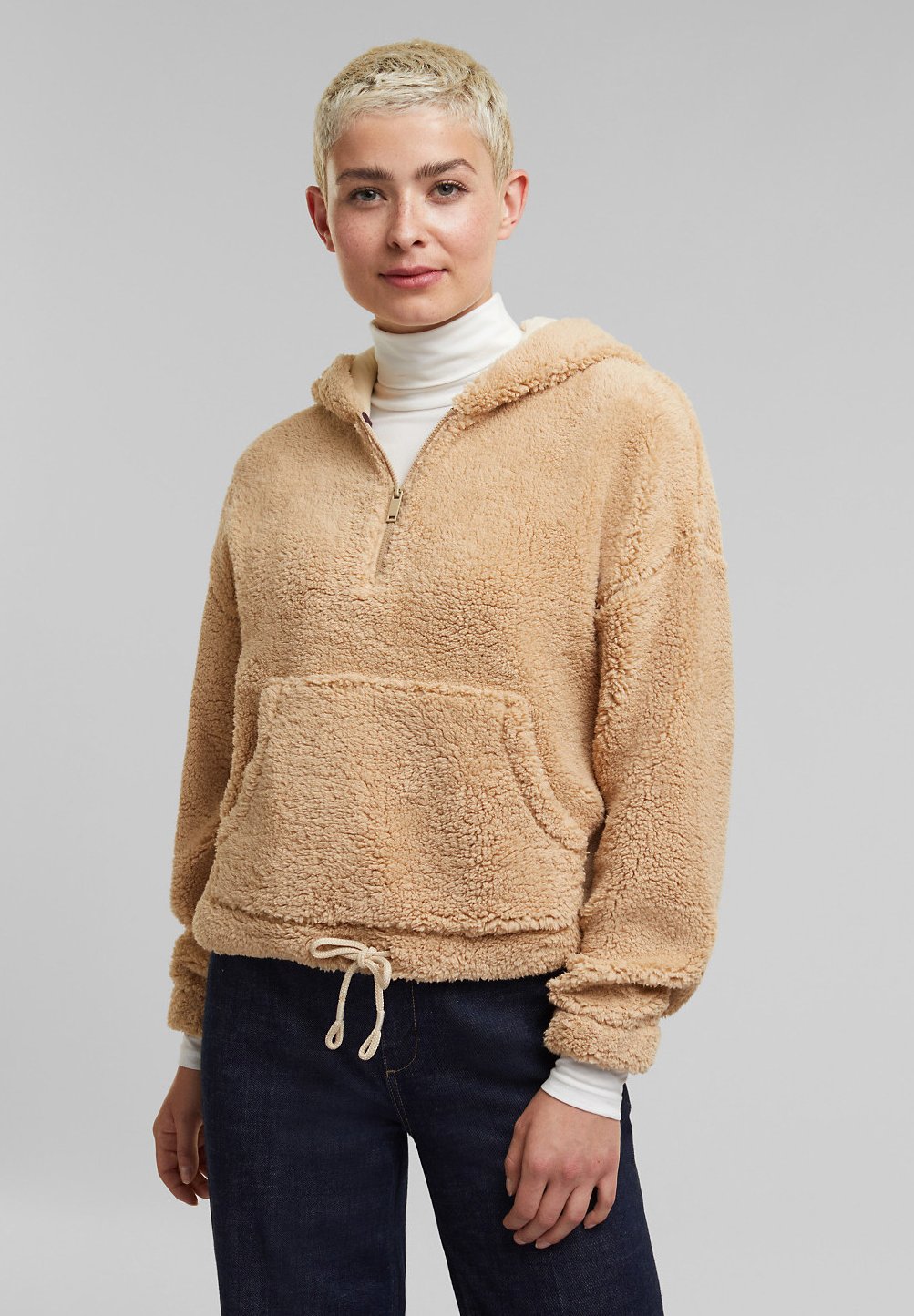 New Look TEDDY 12 ZIP Fleece trui camelcamel Zalando.nl New Look TEDDY 12 ZIP Fleece trui camelcamel Zalando.nl