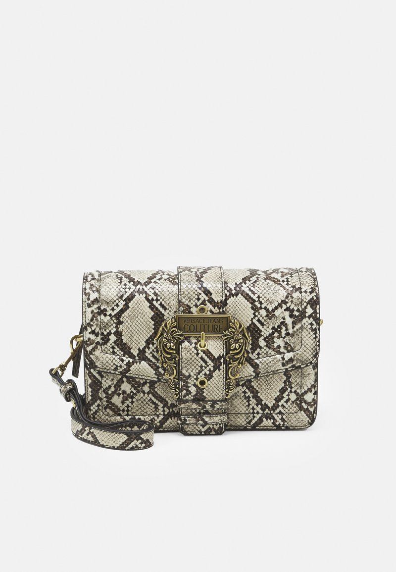 Versace Jeans Couture PYTHON BUCKLE SHOULDER BAG Handbag caramel