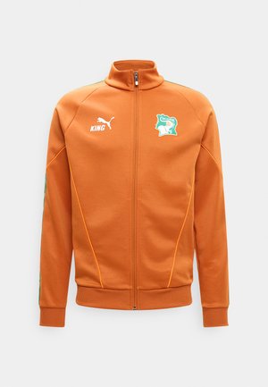 Puma IVORY COAST FIF KING ANTHEM JACKET - Article de supporter d'équipe nationale - warm chestnut/white
