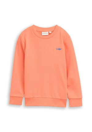 BASIC MIT PRINT - Sweatshirt - bright coral