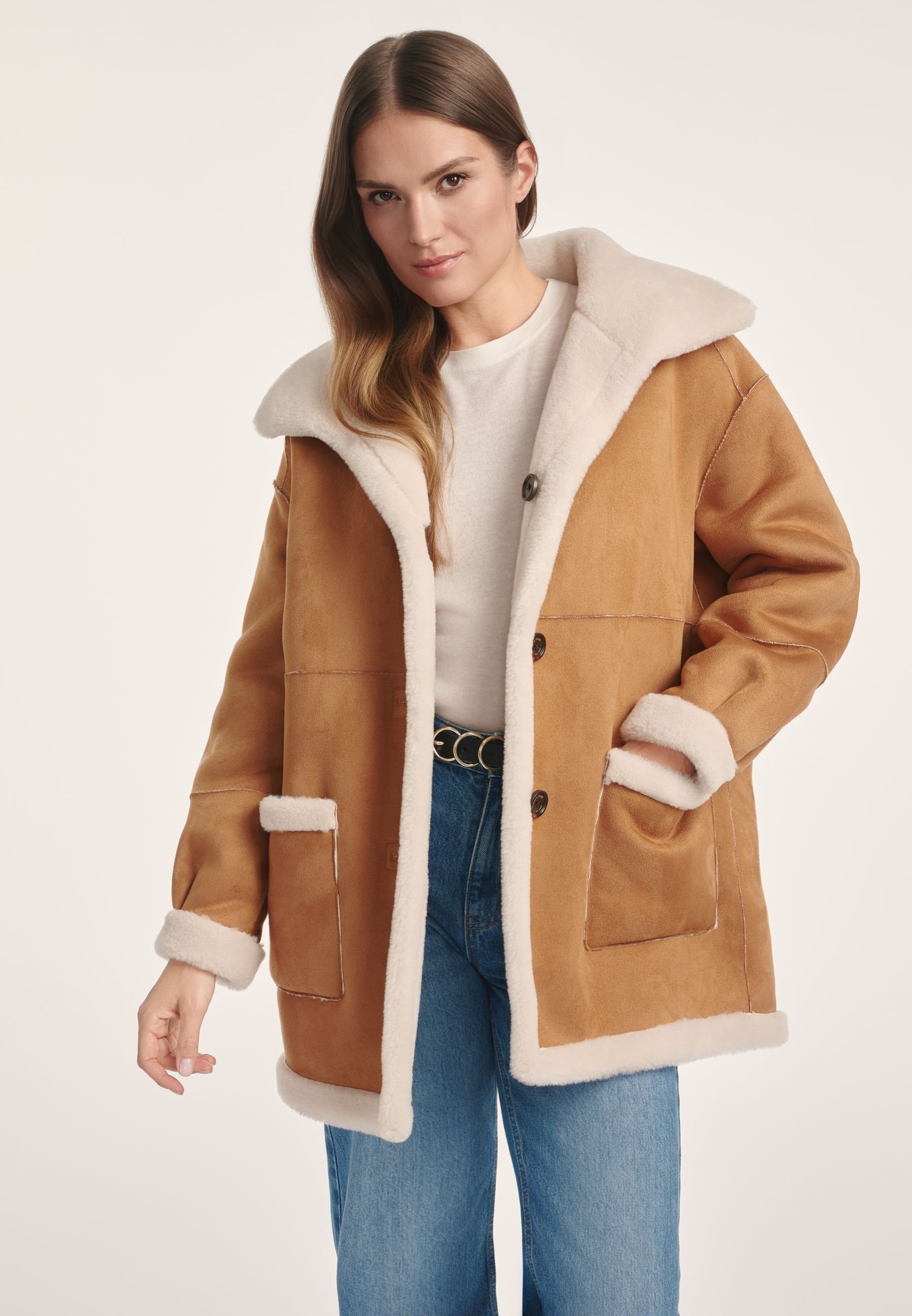 OCHNIK - Płaszcz zimowy/wielbłądzi - Zalando.pl