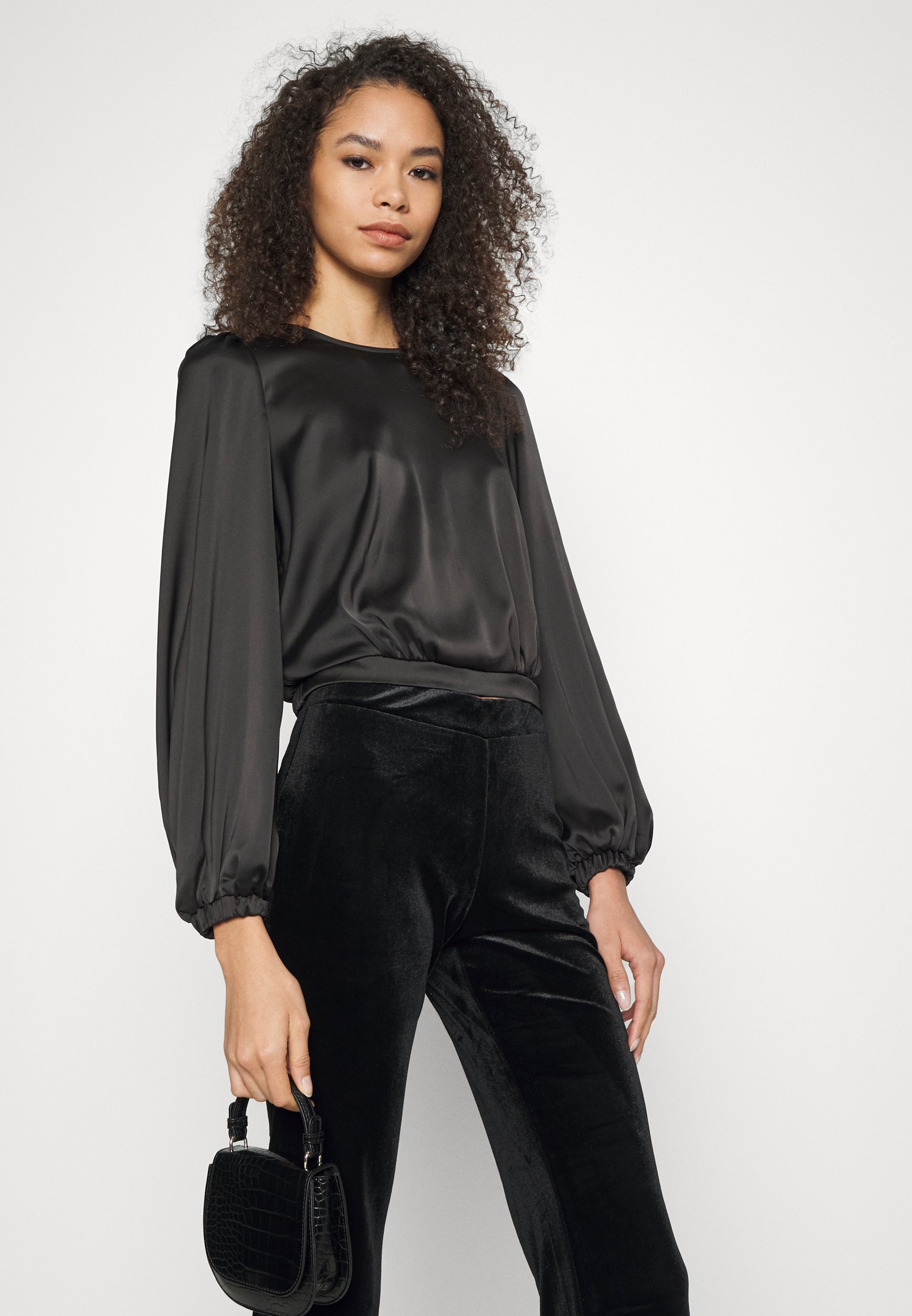 Monki Trousers - black - Zalando.co.uk
