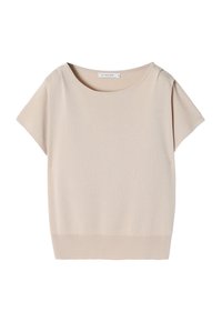 SALMA 1. - Jednoduché tričko - beige