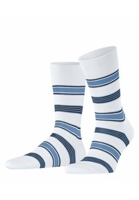 FALKE MARINA STRIPE - Socken - white