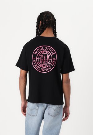 WORLDWIDE LOGO - Print T-shirt - True Black