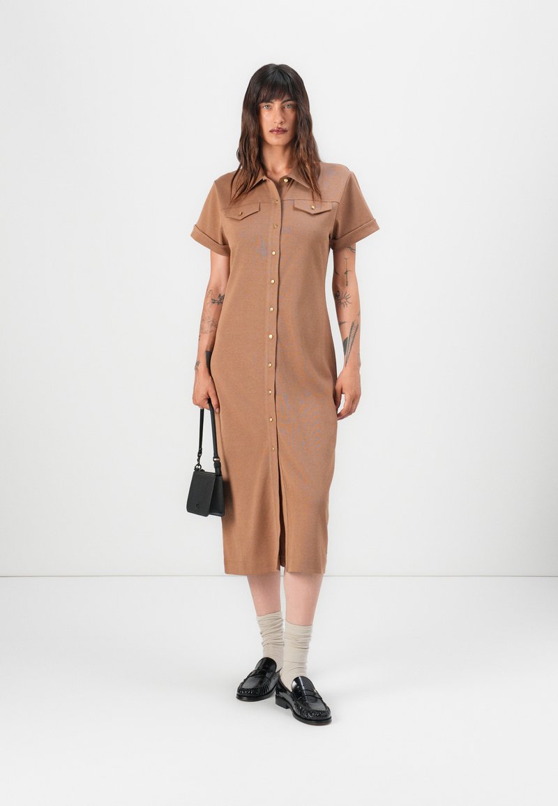 Tommy Hilfiger GOLD BUTTON MIDI SHIRT - Shirt dress