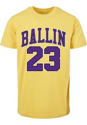 Mister Tee, BALLIN 23 - Print T-shirt - taxi yellow