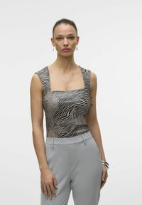 Vero Moda MILLION SL SQUARE NECK NOOS - Top - black