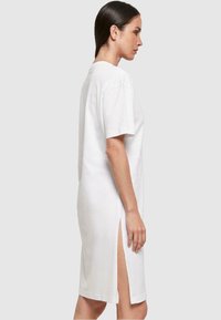 Merchcode SPRING-TULIP FLOWER SLIT  - Žerzejové šaty - white