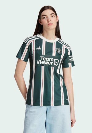 adidas Performance, MANCHESTER UNITED 23/24 AWAY - Football jersey - green night   core white   active maroon