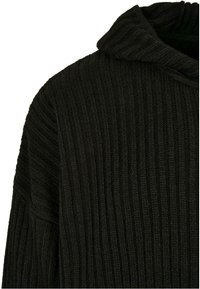 Urban Classics KNITTED ZIP HOODY - Adīta jaka - black
