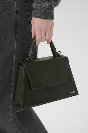 HARVEY XL CROCO - Borsa a tracolla - dark green