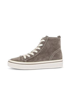 High-top trainers - beige