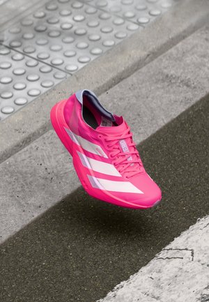 adidas Performance ADIZERO ADIOS PRO 4 - Road running shoes - shock pink metalic aurora plum