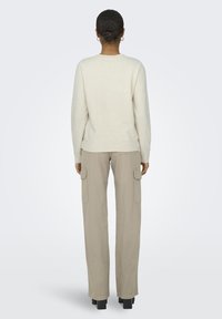 JDY JDYLAYLA ONECK - Strikkegenser - birch melange