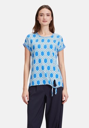 Betty Barclay, Print T-shirt - blau weiß