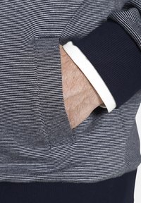 Charles Colby DUKE MELVYN - Sweatjacke - dunkelblau gestreift
